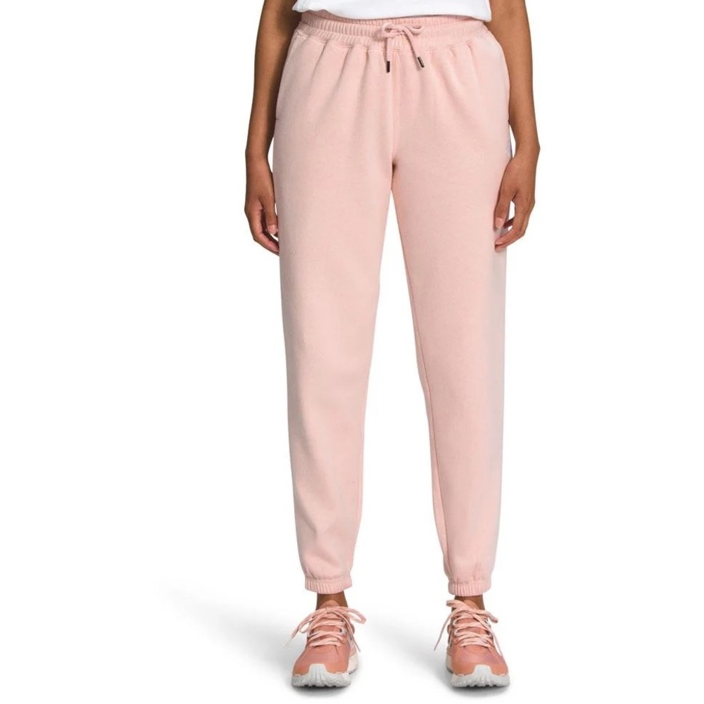 The North Face half dome pink fleece jogger sweatpants🍂❤️